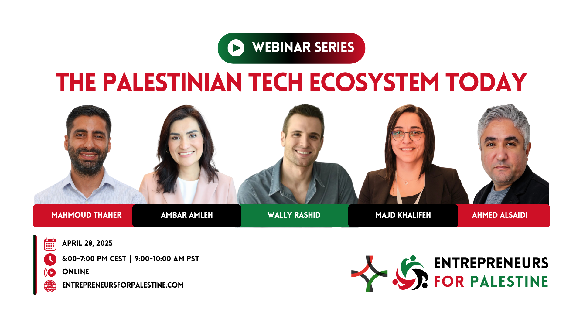 E4P Webinar: The Palestinian Tech Ecosystem Today